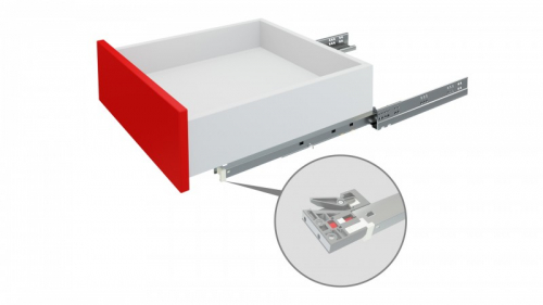 Направляющие шариковые 300 мм BOYARD B-Slide скрытые push-open (DB8885Zn/300)